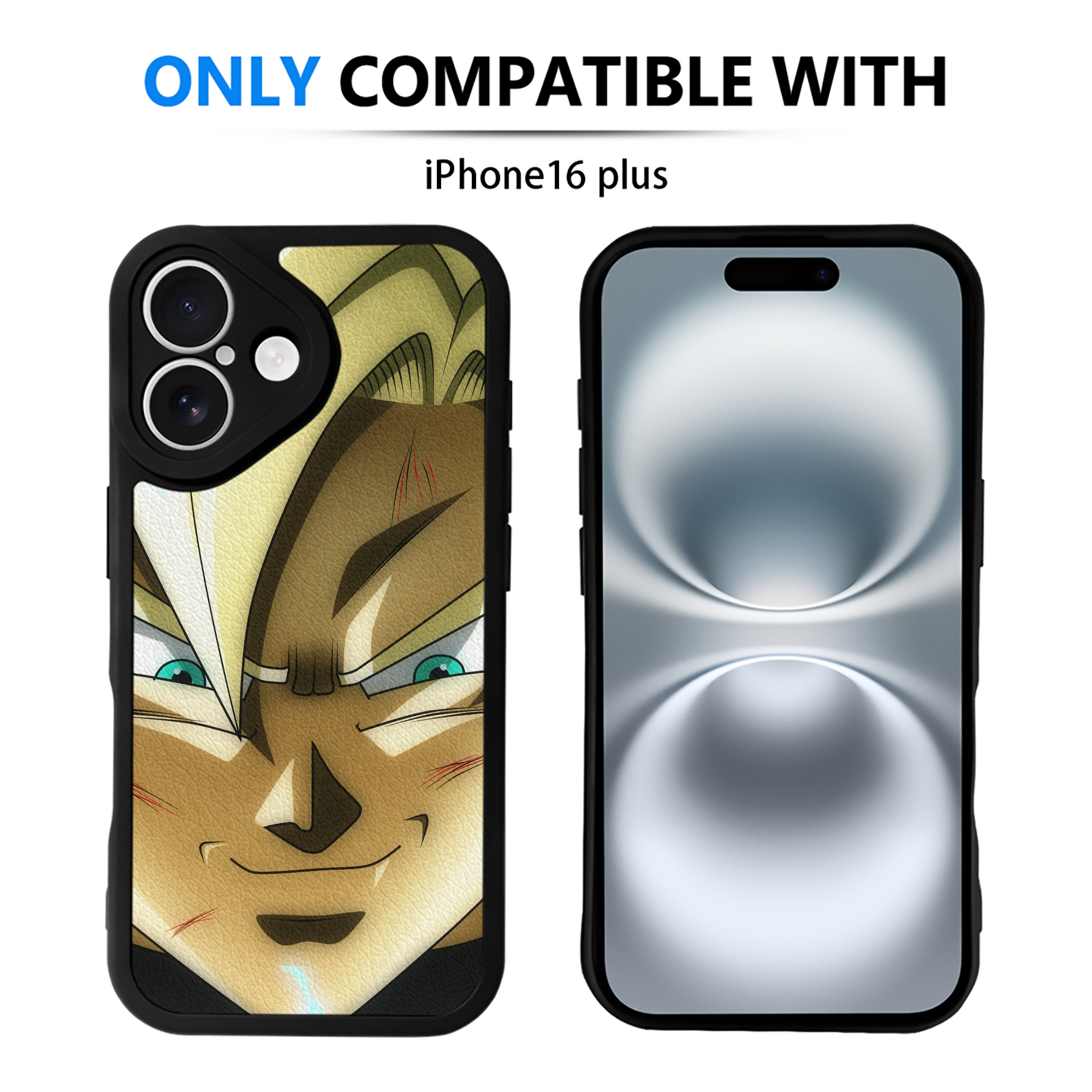 （画像用） ドラゴンボール DRAGON BALL 【iPhone 16シリーズ対応】シリコンスマホケース（レザー調） 材質：シリコン